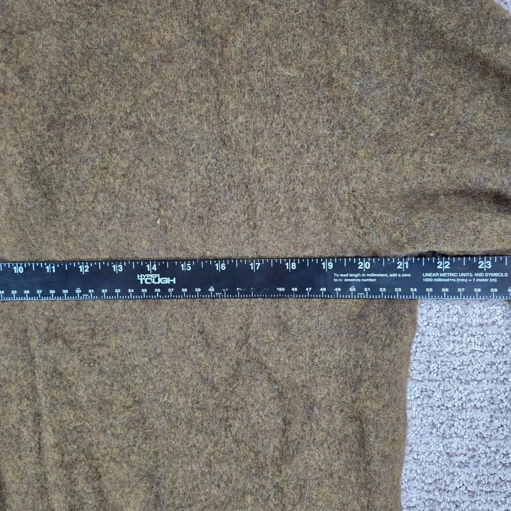 Todd Snyder Mens Baby Alpaca Merino Wool Blend Cardigan Sweater Green Large
